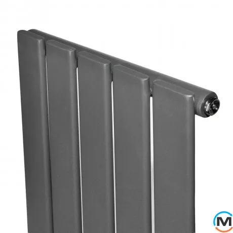 Радіатор ARTTIDESIGN Livorno 5/1800/340/50 сірий вертикальний матовий дизайнерський, фото , зображення 3