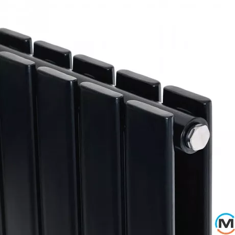 Радиатор ARTTIDESIGN Livorno II 6/1800/408 черный матовый вертикальный дизайнерский, фото , изображение 3