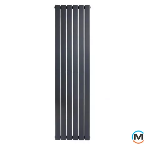 Радіатор ARTTIDESIGN Livorno II 6/1800/408 сірий вертикальний матовий дизайнерський, фото , зображення 2