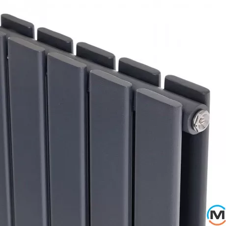 Радиатор ARTTIDESIGN Livorno II 6/1800/408/50 серый матовый вертикальный дизайнерский, фото , изображение 3