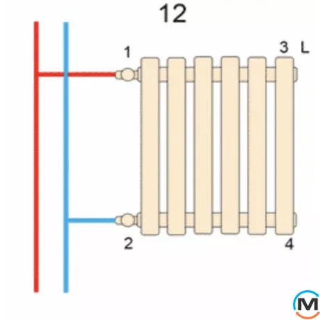 Радиатор ARTTIDESIGN Livorno II 7/1800/476 черный матовый вертикальный дизайнерский, фото , изображение 5