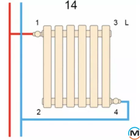 Радіатор ARTTIDESIGN Livorno II 6/1800/408 сірий вертикальний матовий дизайнерський, фото , зображення 6