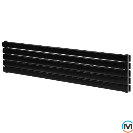 Радиатор ARTTIDESIGN Livorno II G 5/340/1800/50 черный матовый горизонтальный дизайнерский, фото 