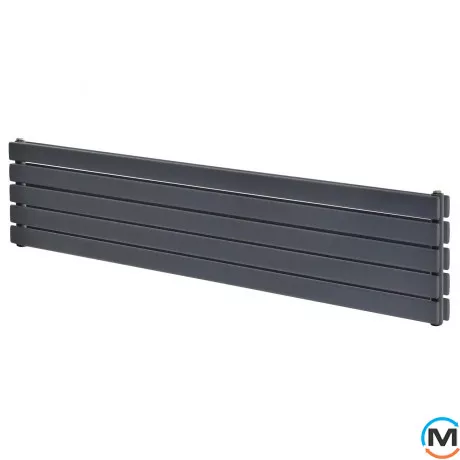 Радіатор ARTTIDESIGN Livorno II G 5/340/1800/50 сірий матовий горизонтальний дизайнерський, фото 