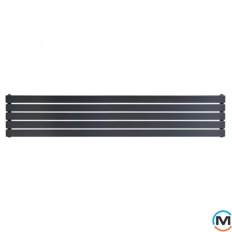 Радіатор ARTTIDESIGN Livorno II G 5/340/1800/50 сірий матовий горизонтальний дизайнерський, фото , зображення 2