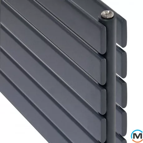 Радиатор ARTTIDESIGN Livorno II G 6/408/1800 серый матовый горизонтальный дизайнерский, фото , изображение 3