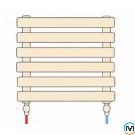 Радіатор ARTTIDESIGN Livorno II G 6/408/1800 чорний матовий горизонтальний дизайнерський, фото , зображення 4