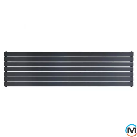 Радіатор ARTTIDESIGN Livorno II G 7/476/1800/50 сірий матовий горизонтальний дизайнерський, фото , зображення 2