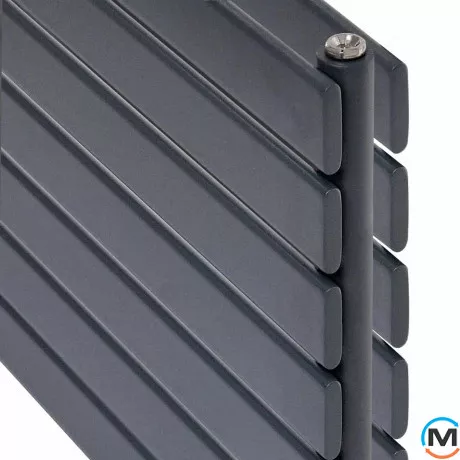 Радіатор ARTTIDESIGN Livorno II G 7/476/1800/50 сірий матовий горизонтальний дизайнерський, фото , зображення 3