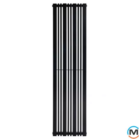 Радіатор ARTTIDESIGN Lucca 10/1800/456/50 чорний матовий дизайнерський вертикальний, Колір: Чорний, Ширина (мм): 456, Кількість секцій: 10, фото , зображення 2
