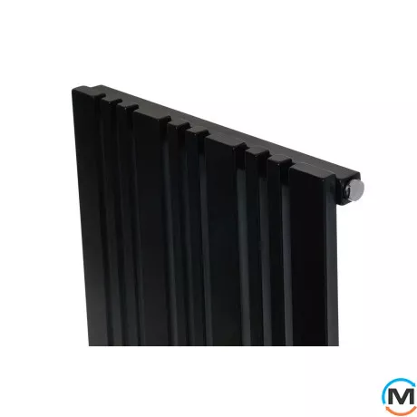 Радіатор ARTTIDESIGN Lucca 10/1800/456/50 чорний матовий дизайнерський вертикальний, Колір: Чорний, Ширина (мм): 456, Кількість секцій: 10, фото , зображення 3