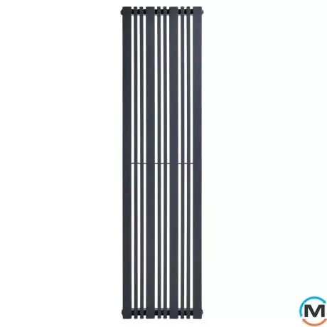 Радіатор ARTTIDESIGN Lucca 10/1800/456/50 сірий матовий дизайнерський вертикальний, Колір: Сірий, Ширина (мм): 456, Кількість секцій: 10, фото , зображення 2
