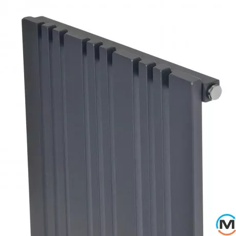Радіатор ARTTIDESIGN Lucca 10/1800/456/50 сірий матовий дизайнерський вертикальний, Колір: Сірий, Ширина (мм): 456, Кількість секцій: 10, фото , зображення 3