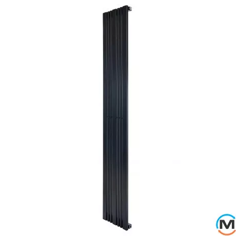 Радіатор ARTTIDESIGN Lucca 7/1800/324/50 чорний матовий дизайнерський вертикальний, Колір: Чорний, Ширина (мм): 324, Кількість секцій: 7, фото 