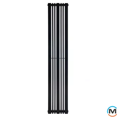Радіатор ARTTIDESIGN Lucca 7/1800/324/50 чорний матовий дизайнерський вертикальний, Колір: Чорний, Ширина (мм): 324, Кількість секцій: 7, фото , зображення 2