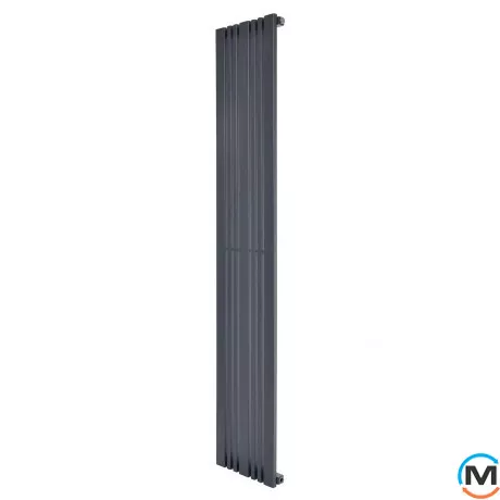 Радіатор ARTTIDESIGN Lucca 7/1800/324/50 сірий матовий дизайнерський вертикальний, Колір: Сірий, Ширина (мм): 324, Кількість секцій: 7, фото 