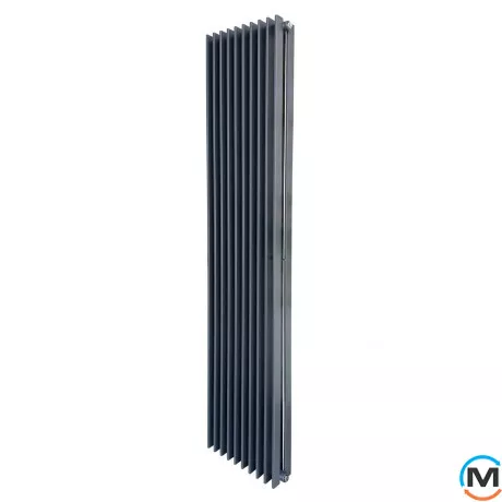 Радиатор ARTTIDESIGN Pesaro II10/1800/360/50 серый матовый вертикальный дизайнерский, Цвет: Серый, Глубина (мм): 200, Ширина (мм): 360, фото 