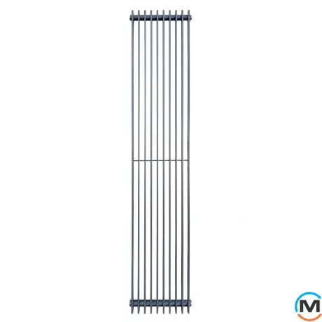 Радиатор ARTTIDESIGN Pesaro II10/1800/360/50 серый матовый вертикальный дизайнерский, Цвет: Серый, Глубина (мм): 200, Ширина (мм): 360, фото , изображение 2