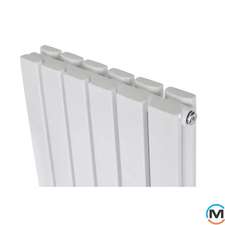 Радіатор ARTTIDESIGN Terni II 6/1800/354/50 білий матовий вертикальний дизайнерський, Підключення радіатора: Нижнє, Колір: Білий, Висота (мм): 1800, Кількість рядів: 2, Довжина (мм): 354, фото , зображення 3