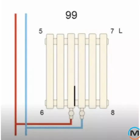Радиатор ARTTIDESIGN Livorno II 6/1800/408/50 серый матовый вертикальный дизайнерский, фото , изображение 5