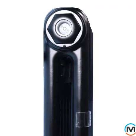 Трубчастий радіатор DeLonghi Multicolumn H=2000 2-10 (секцій) конфігурація D (нижче 1/2") RAL9005MATT нижнє підключення, Підключення радіатора: Нижнє, Виконання: Вертикальний, Колір: Чорний, Діаметр вхід/вихід: 1/2", Висота (мм): 2000, Ширина (мм): 460, Глибина (мм): 66, фото , зображення 3