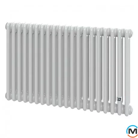 Трубчастий радіатор DeLonghi Multicolumn H=570 3-20 (секцій) конфігурація 0 (бічне 1/2") RAL9016, Підключення радіатора: Бокове, Виконання: Горизонтальний, Колір: Білий, Діаметр вхід/вихід: 1/2", Висота (мм): 570, Ширина (мм): 920, Глибина (мм): 107, фото 