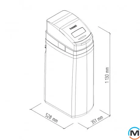 Компактный фильтр смягчения воды Ecosoft Titanium Azure FU1035CABCETA, фото , изображение 4