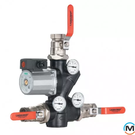 Термозмішувальний вузол Laddomat 21/100 ( 63*), Теплова потужність (кВт): 100, фото 