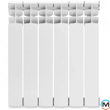 Биметаллический радиатор Mirado 96/500 (6секций), Цвет: Белый, Кол-во секций: 6, фото 