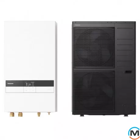 Тепловий насос Panasonic T-Cap Серія K 12 кВт 3 фази ТЕН 9 кВт WH-SXC12K9E8/WH-UXZ12KE8, Теплова потужність (кВт): 12.1, Кількість фаз: 3, фото 