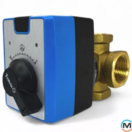 Комплект 3-ходовой смесительный клапан RMV DN32 Rp1 1/4" Tervix + Привод электрический 3-точки / 2-точки AMV, Диаметр резьбы: 1 1/4", фото , изображение 3