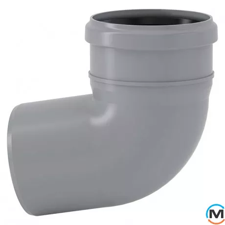 Колено канализационное Valsir Ø90 HTB 87°30’, Градус (град.): 90, Диаметр (мм): 90/90, фото 