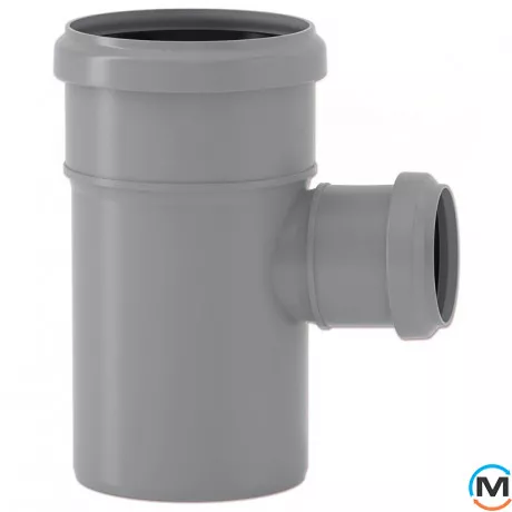 Тройник канализационный Valsir Ø90/50 HTEA редукционный 87°30’, фото 
