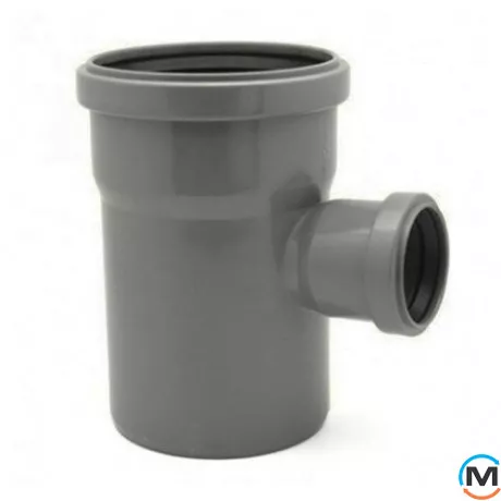 Тройник канализационный Valsir Ø90/75 HTEA редукционный 87°30’, фото 