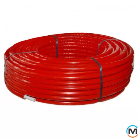 Труба Valsir в ізоляції металопластикова MIXAL Ø16 х 2,0 мм ЧЕРВОНА (бухта 100 м), Модифікація: Бухта 100 м, Колір: червоний, Діаметр (мм): 16, фото , зображення 5