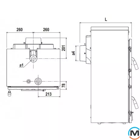 Твердопаливний котел Ferroli SFL 6, Теплова потужність (кВт): 43, фото , зображення 9