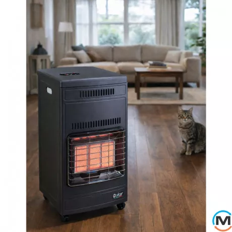 Газовий інфрачервоний обігрівач Sicar euro 90 4,2 кВт п'єзопідпал, 3 режими, датчик co₂, редуктор + шланг, фото , зображення 10