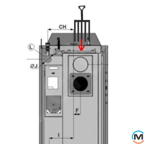 Твердопаливний піролізний котел ATMOS DC 40 SX, Тип котла: Твердопаливний піролізний котел, Теплова потужність (кВт): 40, фото , зображення 9