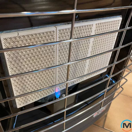 Газовий інфрачервоний обігрівач Sicar euro 90 4,2 кВт п'єзопідпал, 3 режими, датчик co₂, редуктор + шланг, фото , зображення 4