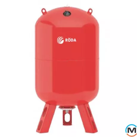 Бак расширительный Roda 100 литров (с ножками), Вариант: На ножках, Назначение: Для отопления, Диаметр резьбы: 1", Объем (л): 100, Исполнение: Вертикальный, фото 