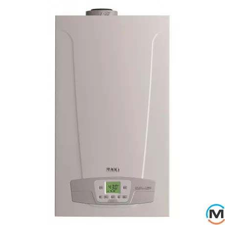 Конденсаційний котел Baxi DUO-TEC COMPACT 24 GA, Тип котла: Газовий конденсаційний, Теплова потужність (кВт): 24, Вбудований бойлер: Ні, Кількість контурів: 2, Спосіб відведення газів: Турбований, фото 