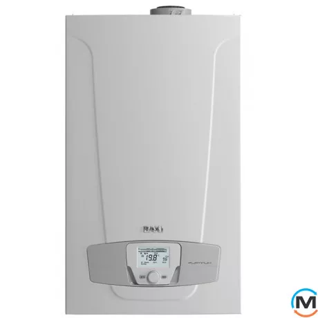 Конденсаційний котел Baxi NUVOLA PLATINUM 33 GA, Тип котла: Газовий конденсаційний, Теплова потужність (кВт): 33, Вбудований бойлер: Так, Модифікація: З виносною панеллю, Об'єм (л): 40, Кількість контурів: 2, Спосіб відведення газів: Турбований, фото 