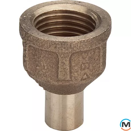 Муфта Ø12A x 1/2" В (бронзова) -119669 Viega GmbH 94246g, Варіант: НВ, Тип різьблення: Внутрішня, Діаметр різьблення: 1/2", Діаметр (мм): 12, фото 