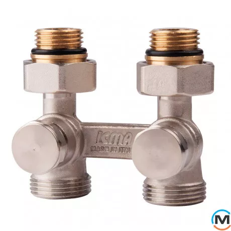 Мультиблок прямой Icma 897 с ниппелями 1/2 - 3/4, фото 