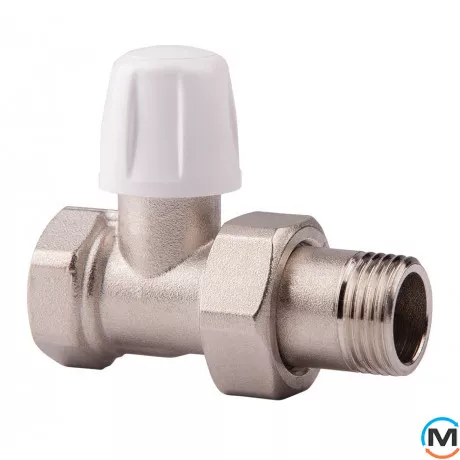 Прямой ручной вентиль Icma 954 3/4", Диаметр резьбы: 3/4", Исполнение: Прямой, Цвет: Никелированный, фото 