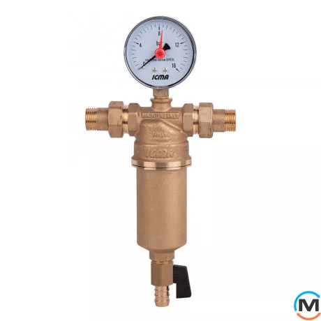 Самопромивний фільтр для води, з американками Icma 11/4", фото 