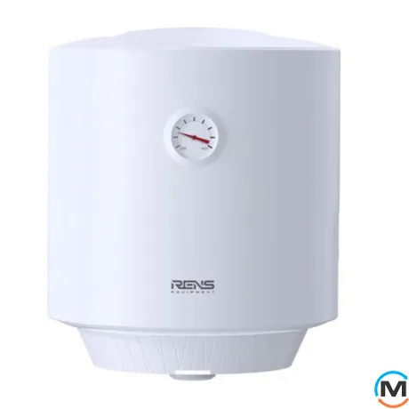 Бойлер RENS круглый 50л 2000Вт мокрый тен белая панель RE50-20W, Вариант: Белая панель, Кол-во/мощность ТЭНов: 1x2 кВт, Объем (л): 50, фото 