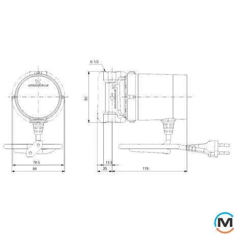 Циркуляционный насос Grundfos COMFORT 15-14 B T, Модификация: B T = с контролем температуры, фото , изображение 5