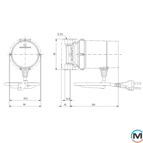 Циркуляционный насос Grundfos COMFORT 15-14 B TDT, Модификация: B TDT = с таймером и контролем температуры, фото , изображение 5
