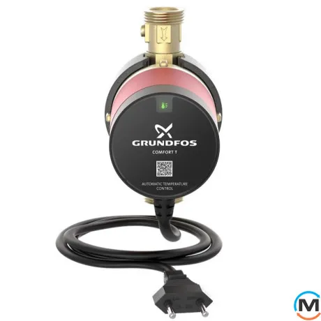 Циркуляционный насос Grundfos COMFORT 15-14 BX T, Модификация: BX T = с контролем температуры. запорным и обратным клапанами, фото , изображение 2
